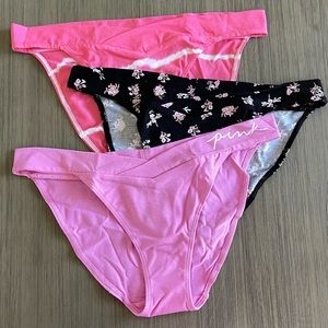 VS PINK Cotton Crossover Bikini Panties (L)